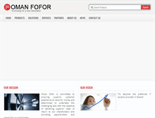 Tablet Screenshot of omanfofor.com